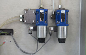 Hydraulikventile Rexroth nach Umbau