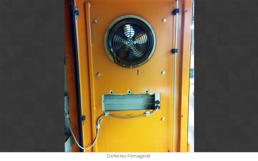 Defektes Klimagerät